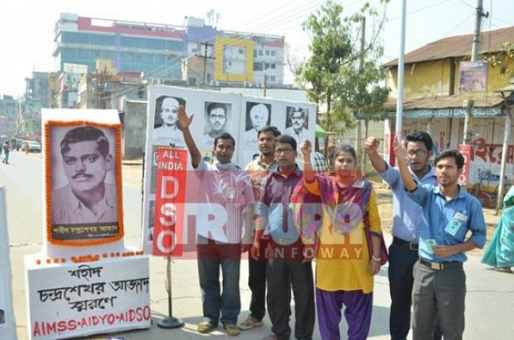 Tripura remembers Martyr Chandrashekhar Azad on his 85th death anniversary 